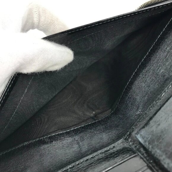 PRADA 2M1264 Skull skull Long wallet Zip Around Long Wallet Leather Black - Picture 10 of 12